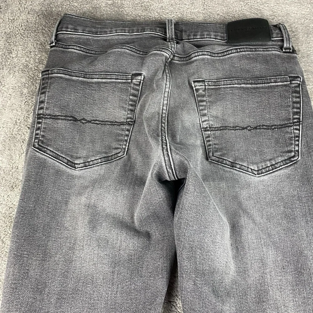 Lucky Brand 411 Athletic Taper Jeans Mens 30x29 Gray Denim Mid Rise